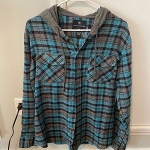 Flannel Hoodie Shirt